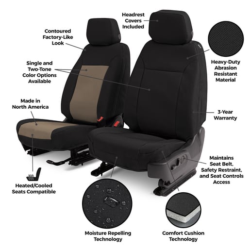 Covercraft GTF4347ABENSS Endura PrecisionFit Custom Seat Covers