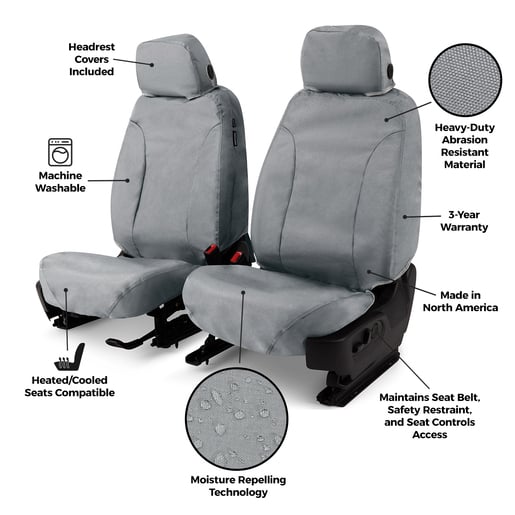 Covercraft SS2522WFBK Endura Waterproof SeatSaver Custom Seat Covers