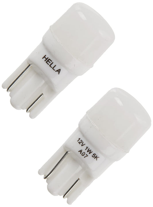 Hella 921LED5K 5K Bulb Led 921 12V 1W W2.1X9.5D 5000K Pair