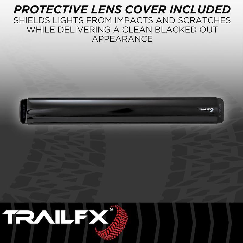 TRAILFX 20DRBKCM TrailFX 20DRBKCM Light Bar 20 Inch Dual Row LED 200W Combo Spot and Flood Light 16800 Raw Lumens Black Aluminum Housing IP67 with Brackets and Installation Hardware