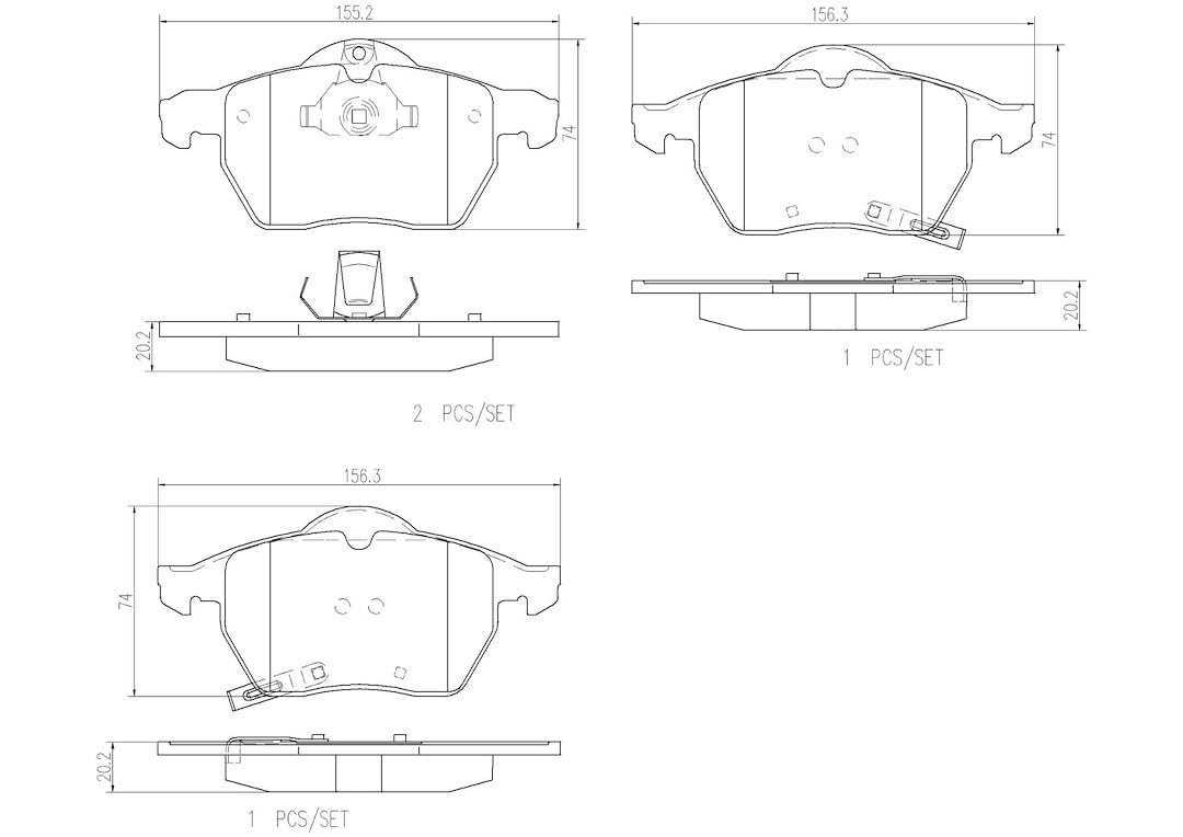 BREMBO P59048N Brembo Disc Brake Pad Set - P59048N