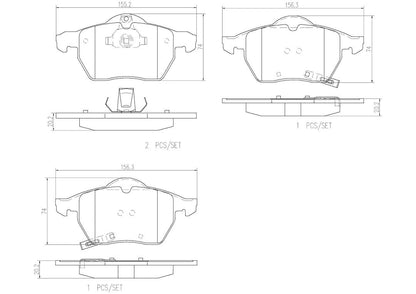 BREMBO P59048N Brembo Disc Brake Pad Set - P59048N