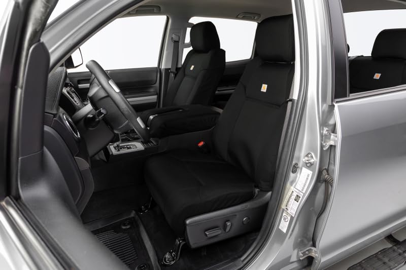 Covercraft GTC4330ABCOBK Carhartt Super Dux PrecisionFit Custom Front Row Seat Covers - Black