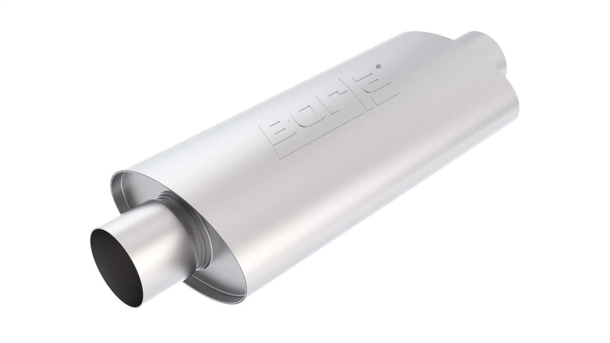 BORLA 40944 Borla 40944 XR-1 Stainless Steel Sportsman Racing Oval Muffler, 3"
