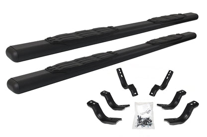 GO RHINO 105449980T Go Rhino 5" Oval 1000 Series Sidesteps & Brackets – Mild Steel, Textured Black – 105449980T – Fits 2019-2024 Ram 1500 Quad Cab Pickup (New Body Style Only. Excludes Classic Body Style)