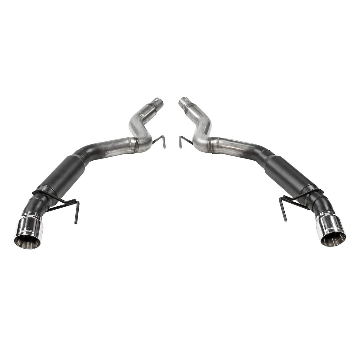 FLOWMASTER 817713 Flowmaster 817713 Outlaw Axle-Back Exhaust Kit 3 Inch 409 Stainless Steel 4 Inch Polished 304 Stainless Steel Tips Compatible with 2015-2023 Ford Mustang 2.3L Ecoboost or 3.7L V6 Coupe Convertible