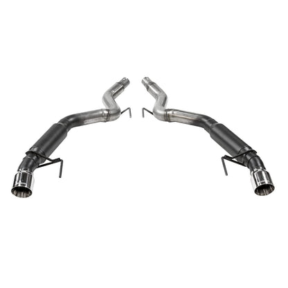 FLOWMASTER 817713 Flowmaster 817713 Outlaw Axle-Back Exhaust Kit 3 Inch 409 Stainless Steel 4 Inch Polished 304 Stainless Steel Tips Compatible with 2015-2023 Ford Mustang 2.3L Ecoboost or 3.7L V6 Coupe Convertible