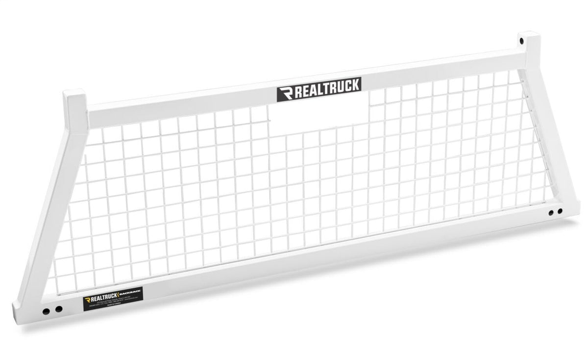 BACKRACK 10800W RealTruck BACKRACK Safety Rack Frame Only, White | 10800W | Fits 2017-2020 Ford F-250/F-350/F-450/F-550; 2011-2025 Dodge RAM 1500; 2019-2022 Dodge RAM 1500 Classic; 2004-2025 Nissan Titan & Others