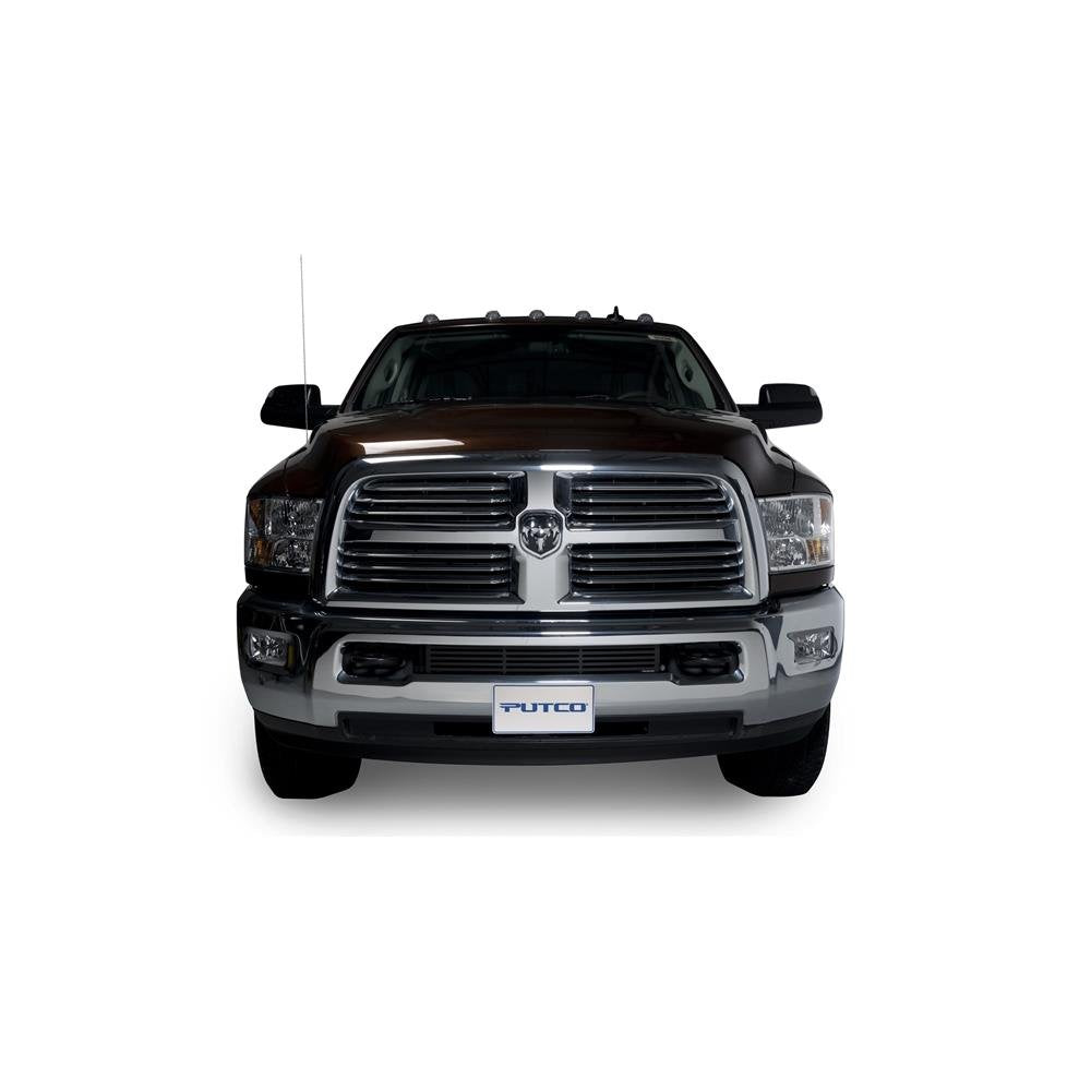 PUTCO 88160 Putco 88160 Black Stainless Steel Punch Design Bumper Grille