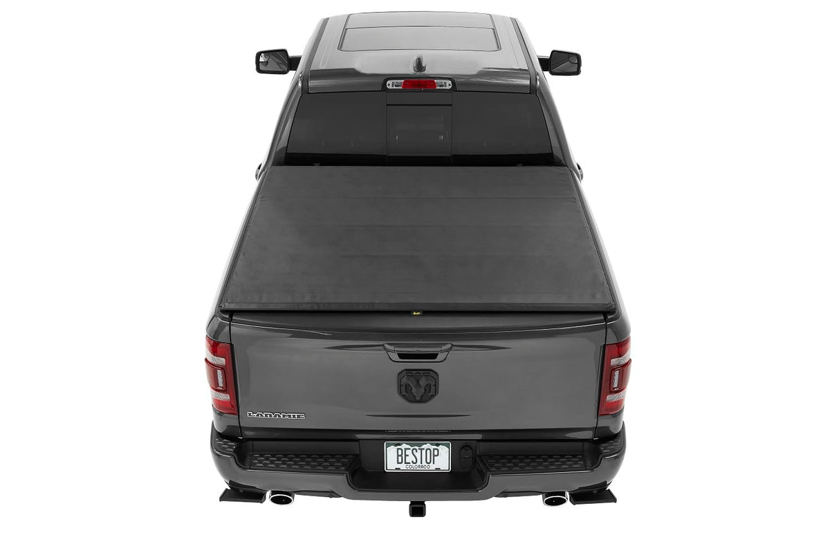 BESTOP 19227-01 Bestop 1922701 Ez-Roll Soft Tonneau Cover for 2019-Current Dodge Ram 1500 Without Rambox, 5.7' Bed