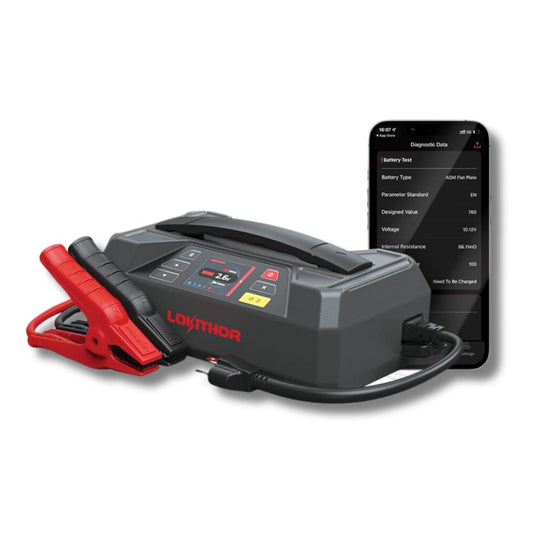 LOKITHOR JTC4250 PRO 4250Amp ALL-IN-ONE LiFePO4 Jump Starter Battery Tester and Charger by Lokithor