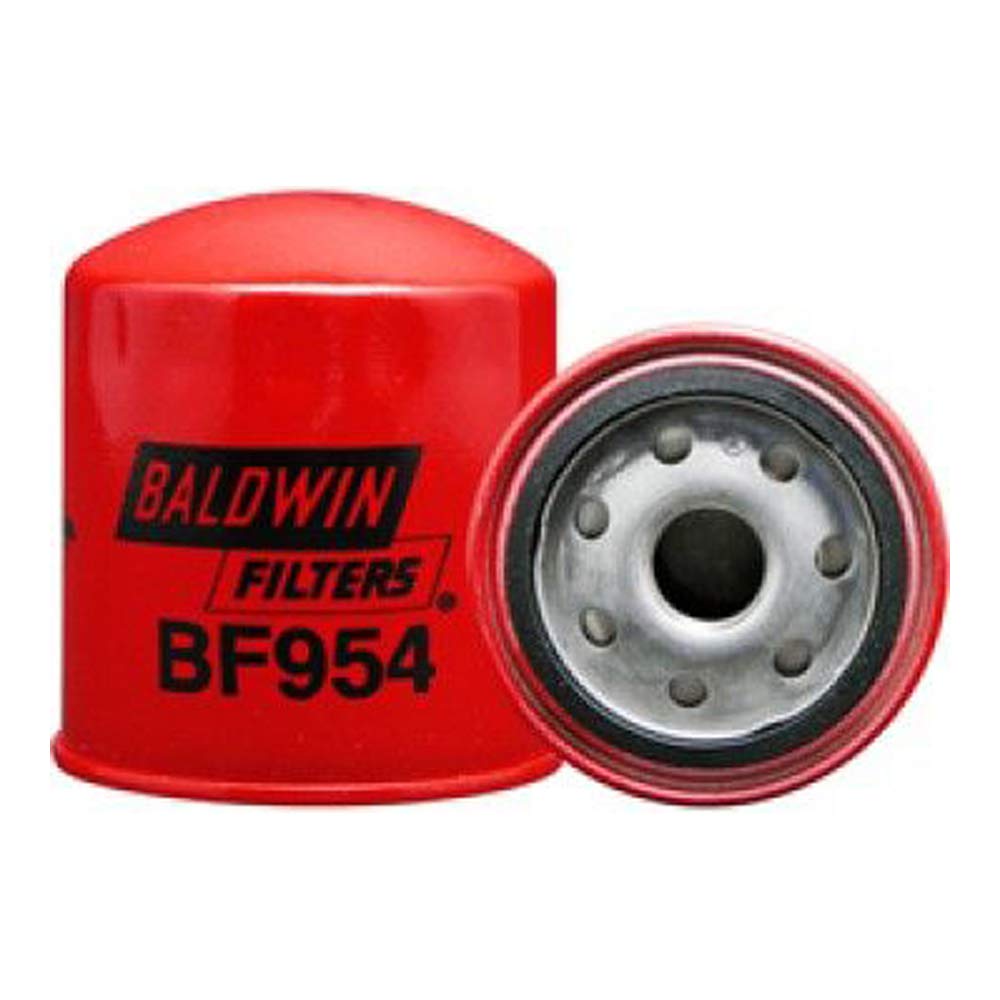 BALDWIN FILTERS BF954 Baldwin Filters Fuel Filter, 3-7/16 x 3-1/16 x 3-7/16 In, Red