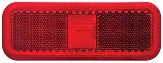 OPTRONICS MC44RBP Optronics MC-44RBP Red Rectangular Reflector Marker/Clearance Light