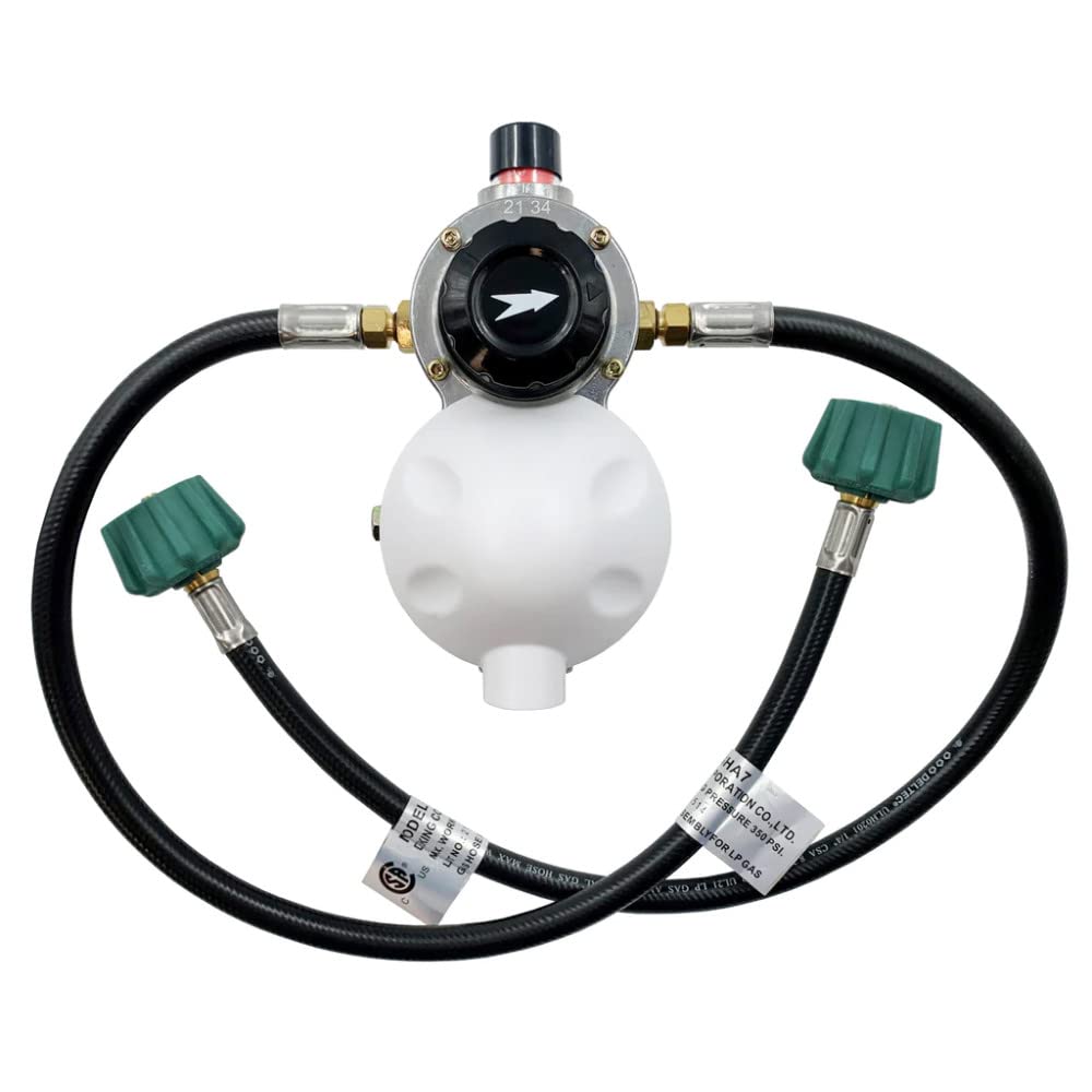 AP PRODUCTS 028-606024 AP Products 028-606024 Auto Changeover LP Gas Regulator with Two 24" Pigtails, Cover & Mounting Bracket