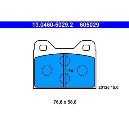 ATE 602627 New Disc Brake Pad Set for E400 E53 AMG E43 AMG CLS53 AMG E450