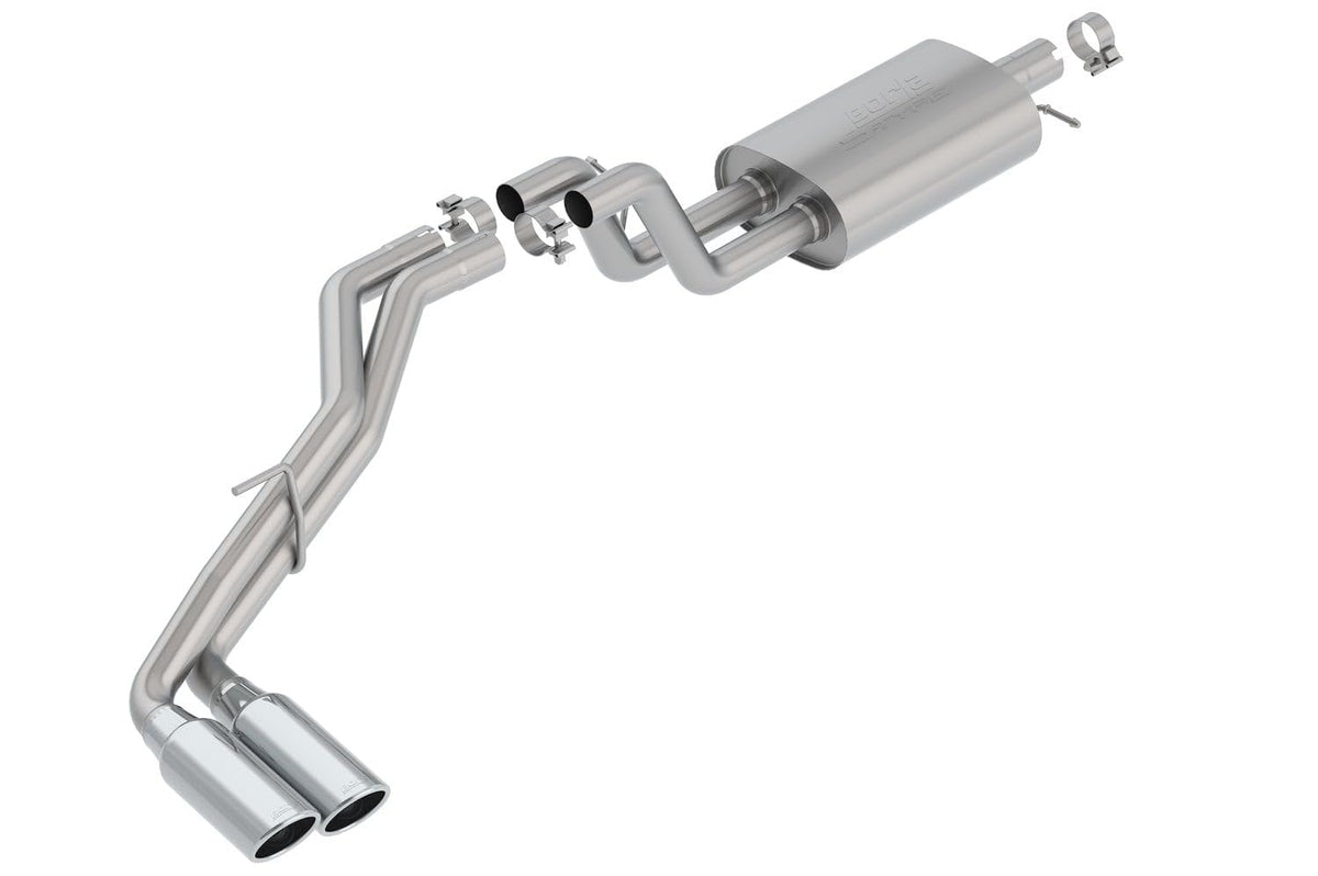 BORLA 140789 BORLA 140788 Cat-Back System for 2019-2023 Ford Ranger 2.3L 4 Cyl. Auto. Trans.2 & 4 Wheel Drive SuperCab (Ext.) Cab With Std. Bed (6') 126.8" WB/SuperCrew (Crew) Cab With Short Bed (5') 126.8" WB.