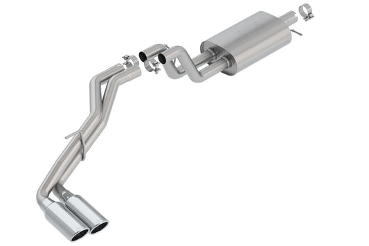 BORLA 140789 BORLA 140788 Cat-Back System for 2019-2023 Ford Ranger 2.3L 4 Cyl. Auto. Trans.2 & 4 Wheel Drive SuperCab (Ext.) Cab With Std. Bed (6') 126.8" WB/SuperCrew (Crew) Cab With Short Bed (5') 126.8" WB.