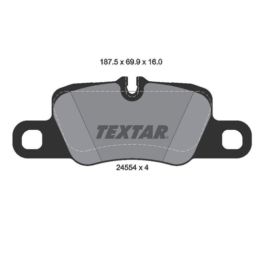 TEXTAR 2455401 Textar 2455401 BRAKE PAD SET OEM REPLACED BY TE 2455402