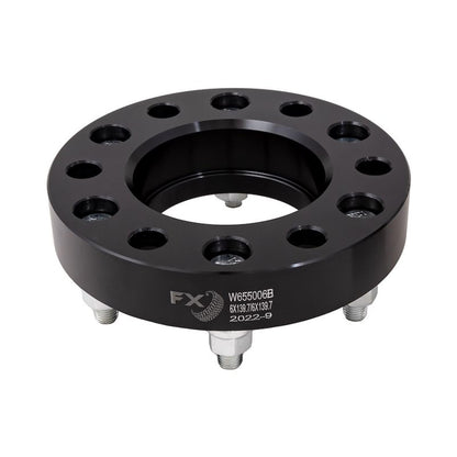 TRAILFX W655006HC Trailfx Wheel Spacer W655006HC, 6 x 5.50 Inch Bolt Pattern, 1.25 Inch Thickness, Wheel Stud Mount, 93.1 Millimeter Hub Size, Black, Aluminum, Set of 2, Hub Centric; Fits 2021-2025 Ford Bronco