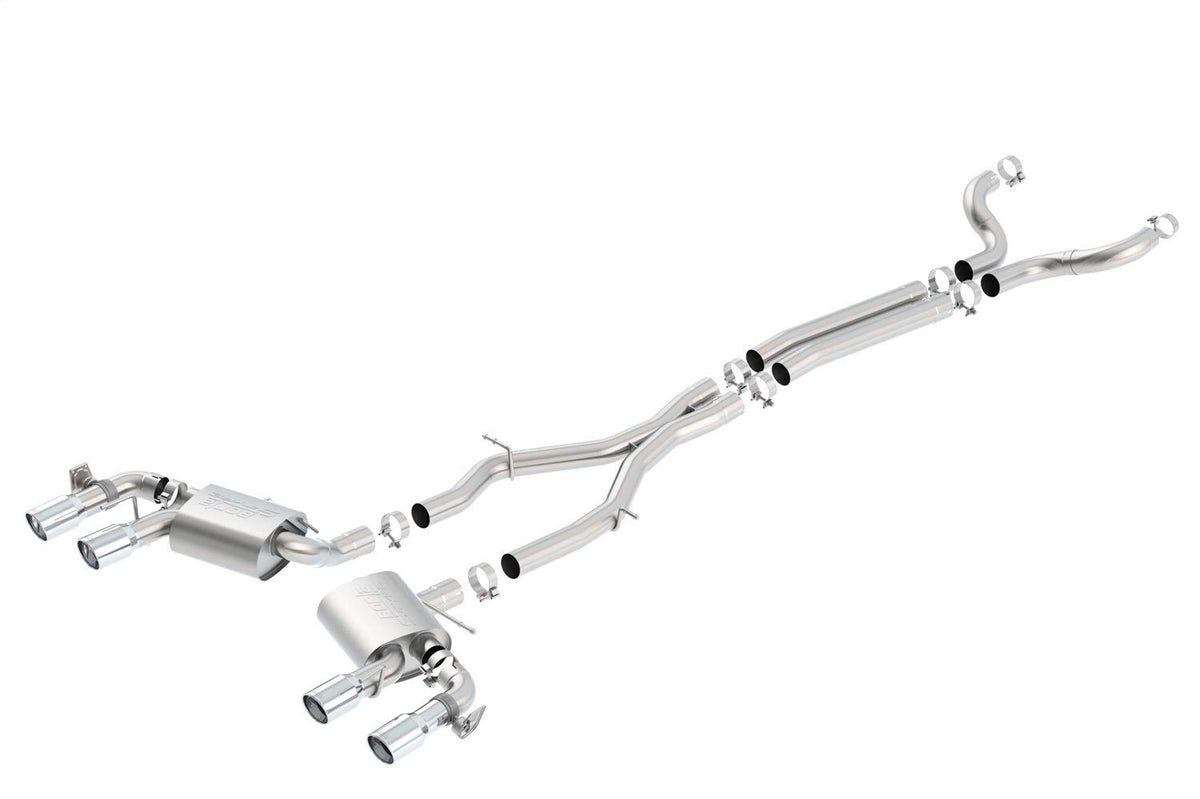 BORLA 140726 BORLA 140726 Cat-Back System for 2017-2023 Chevrolet Camaro ZL1 6.2L V8 Auto./ Manual Trans. With NPP (dual mode exhaust). NOT Recommended For Convertibles. Installation REQUIRES Cutting O.E. System
