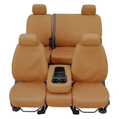 COVERCRAFT SS3457PCTN Covercraft SS3457PCTN Tan Seatsaver Front Row Custom Fit Seat Cover for Select Ram Models - Polycotton, 1 Pack