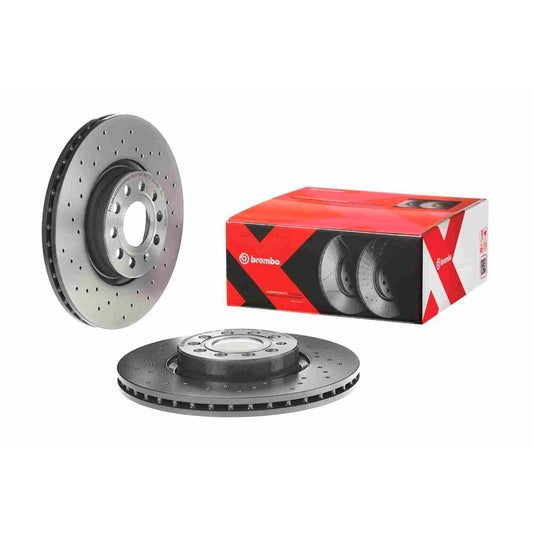 BREMBO 0997721XC02 Brembo 09.9772.1X Xtra UV Coated vented drilled Front Brake Rotor AUDI/AUDI (FAW)/CUPRA/SEAT/SKODA/SKODA (SVW)/VW/VW (FAW)/VW (SVW) OE# 1K0615301AA