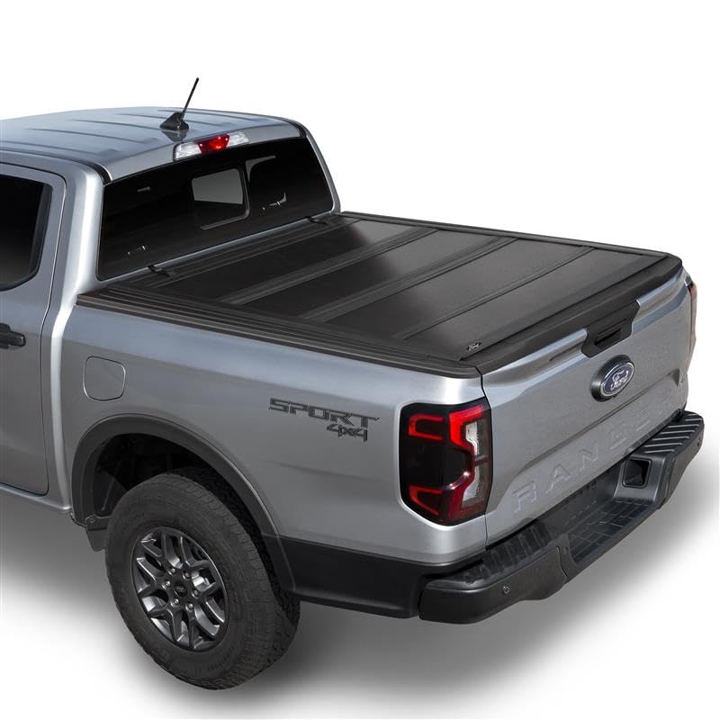 LEER 650331 LEER HF650M Quad-Folding Tonneau Cover, Fits 2022-2026 Ford Maverick with 4'5" Truck Bed