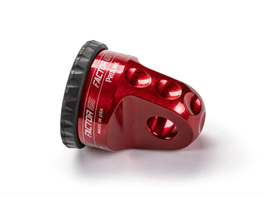 FACTOR 55 00015-01 Factor 55 00015-01 Prolink Original Shackle Mount Replaces Winch Hook with a Stronger Shackle D-Ring Mount Max Load Rating 16,000 lb Ideal for 4x4 Off Road Adventures - Red.