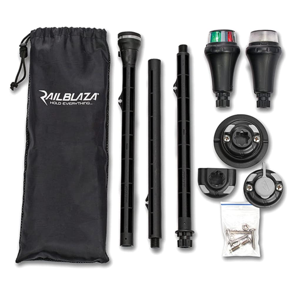 RAILBLAZA 04-4092-11 RAILBLAZA Marine Navigation Light Kit for Kayaks and Boats, Battery Powered, Meets USCG Standards