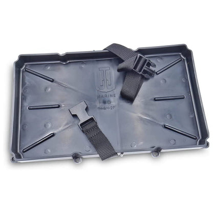 T-H Marine NBH-27P-DP Narrow Battery Tray Holder with Poly Strap
