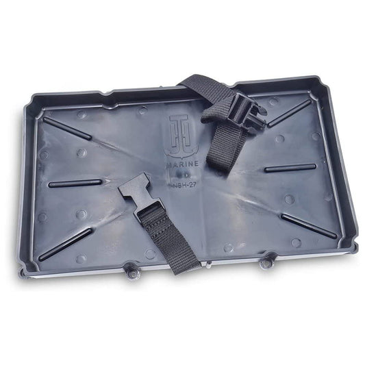 T-H Marine NBH-27P-DP Narrow Battery Tray Holder with Poly Strap