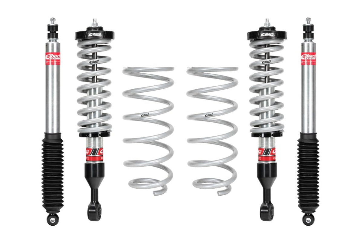 EIBACH E86-82-071-01-22 Eibach Suspension Lift Kit, PRO-TRUCK-LIFT STAGE 2, 2 to 4 in Front Lift, 1 in Rear Lift, Springs/Shocks, compatible with Toyota Midsize SUV 2010-24, Kit