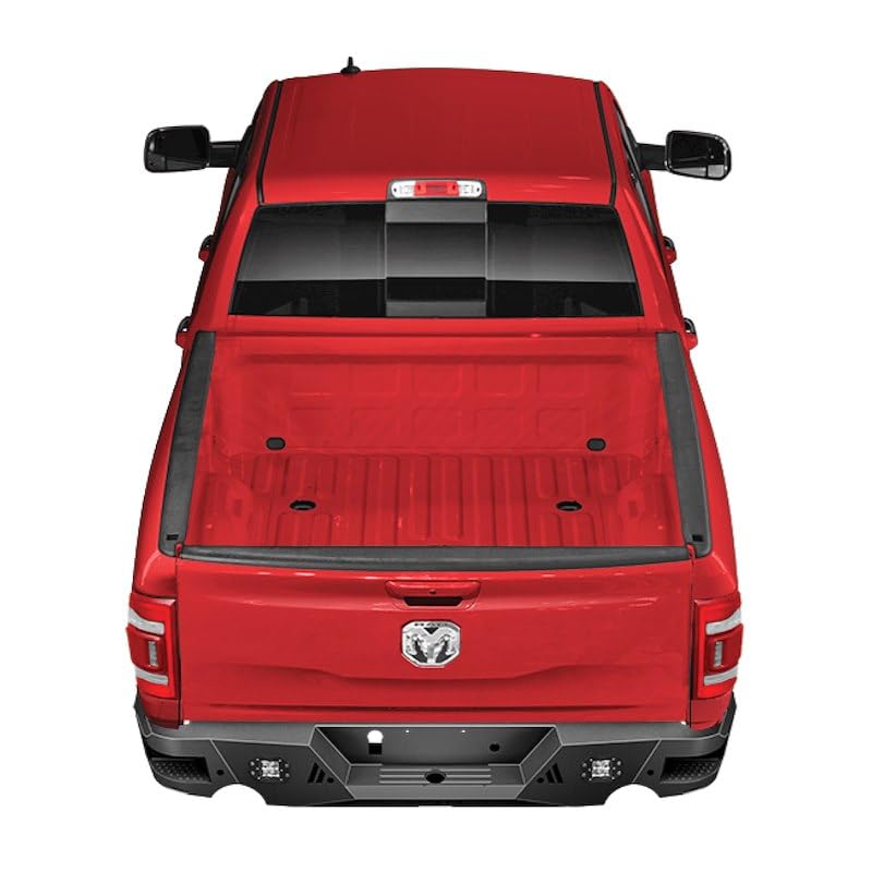 TRAILFX RLDB010TI Trailfx Rear Bumper RLDB010TI, One Piece Design, Direct Fit, Compatible with OE Receiver Hitch, Powder Coated Titanium Black Steel, OE Sensor Compatible, Fits 2025-2026 Ram 1500