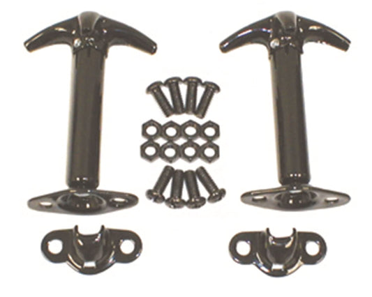RUGGED RIDGE 11210.01 Rugged Ridge Hood Catch Kit for Jeep CJ/Wrangler YJ - Fits 1941–1995 Models - Durable Construction & Easy Installation