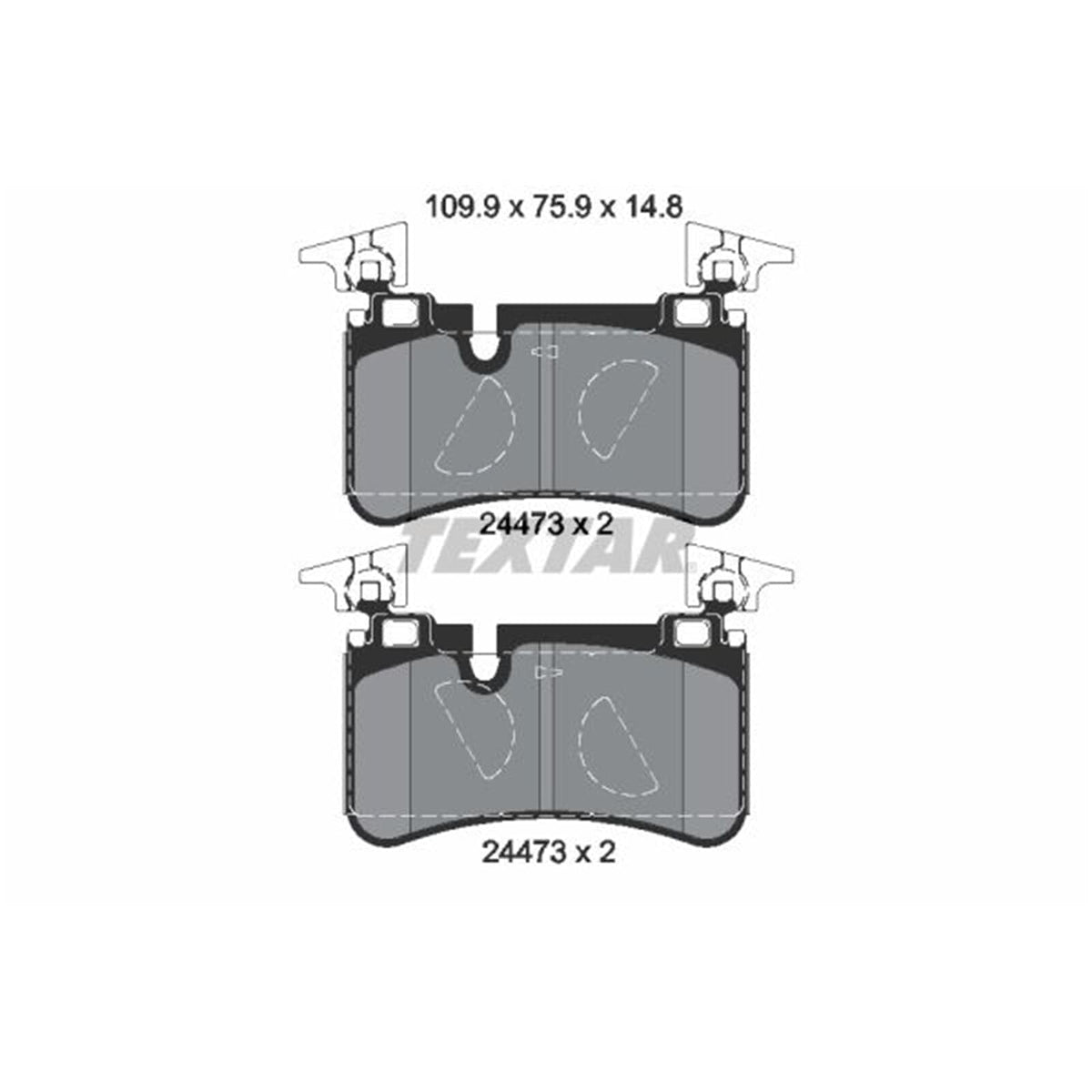 TEXTAR 2447301 Textar 2447301 BRAKE PAD SET