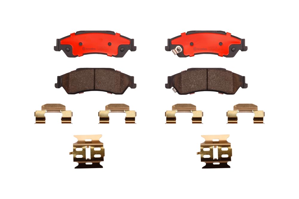 BREMBO P10002N Brembo P10002N Premium Ceramic Rear Disc Brake Pad Set CHEVROLET OE# 18025475