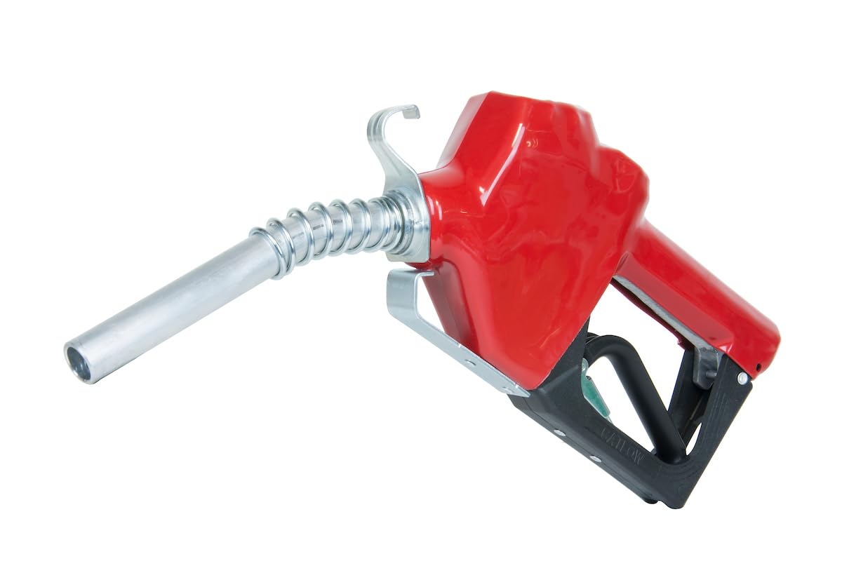FILL RITE N075UAU10 Fill-Rite N075UAU103/4"" Auto Nozzle w/HookUnleaded GasolineRed 2.5-14.5 GPMEnd of Delivery Hose - 1 Each