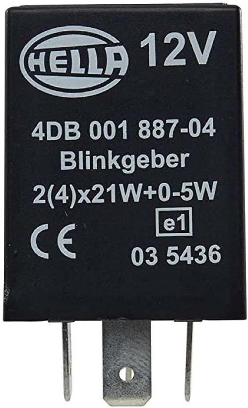 HELLA 003787081 Hella 003787081 Flasher 12V 4 Pin Bkt 10-200W