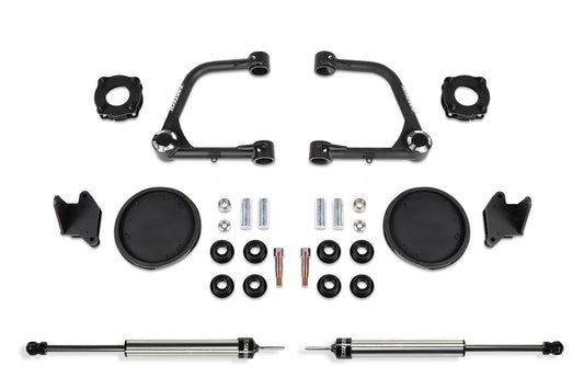 FABTECH K7086DL Fabtech 3" Front & Rear Suspension Lift Kit compatible with Toyota Tundra 4WD (2022) – Uniball UCA, Shock & Coil Spacers, Dirt Logic Shocks, K7086DL