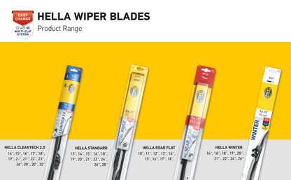 HELLA 191398261 Hella OE Quality 26 Inch All Seasons Graphite-Coated Rubber Heavy Duty Wiper Blade (Single Blade) / 191398261