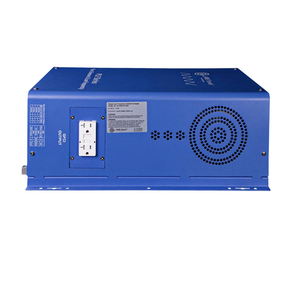 AIMS POWER PILF30W12V240VS AIMS 3000 Watt 12V to 120/240V Low Frequency Pure Sine Inverter ETL