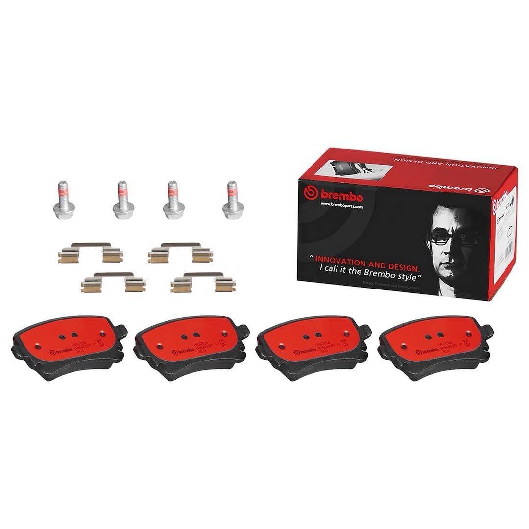 BREMBO P85076N Brembo P85076N Premium Ceramic Rear Disc Brake Pad Set AUDI/AUDI (FAW)/VW OE# 8E0698451P
