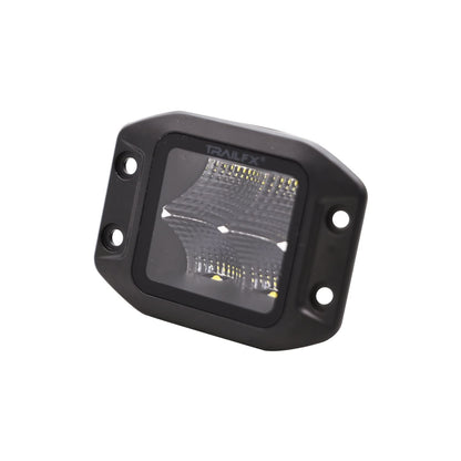 TRAILFX 2X2CFFMB Trailfx 2X2CFFMB BLACK POD 4X5W FLUSH MOUNT FLOOD SI