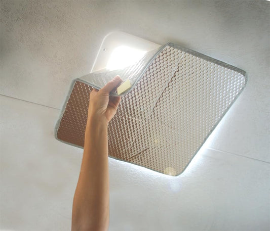 CAMCO 45191 Camco RV Roof Vent Cover - Keeps Camper Warm During Winter & Cooler During Summer - Features Reflective Thermal Layer & Blocks Damaging UV Rays - Designed w/Heavy Duty Hook & Loop Fasteners (45191)