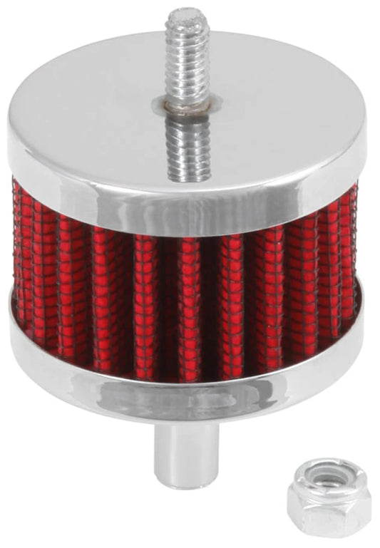 K&N FILTER 62-1090 K&N Vent Air Filter/ Breather: High Performance, Premium, Washable, Replacement Engine Filter: Flange Diameter: 0.25 In, Filter Height: 1.5 In, Flange Length: 0.875 In, Shape: Breather, 62-1090