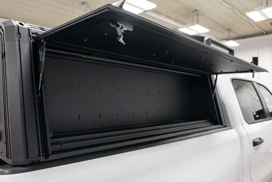 LEER 52100004 LEER SideLocker for 20 1/2" NexCap Lo that fits 2019-2025 Ram 1500 TRX 5.7ft Truck Bed, Black