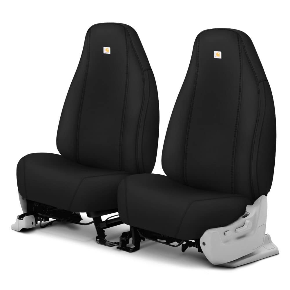COVERCRAFT SSC2463COBK Carhartt SSC2463COBK - SeatSaver Super Dux 1st Row Black Custom Seat Covers