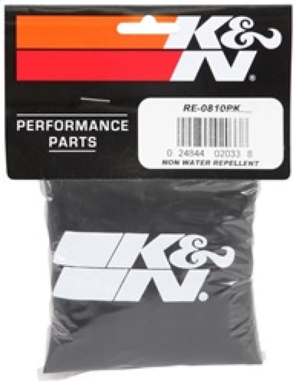 K&N FILTER RE-0810PK K&N RE-0810PK Black Precharger Filter Wrap - for Your RE-0810 Filter