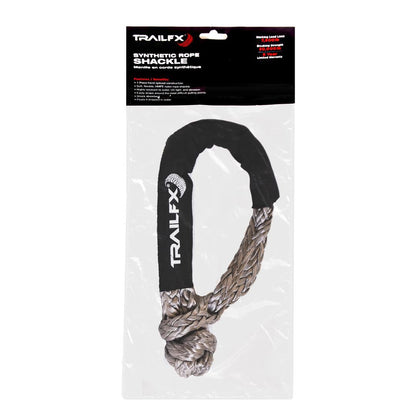 TrailFX WA047 Shackle Rope 7/16 Inch HMPE Synthetic Rope
