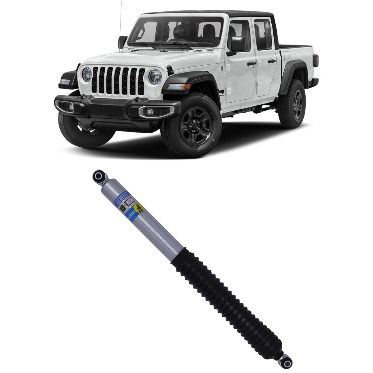 BILSTEIN 33-305219 Bilstein 33-305219 5100 Series Single Front Shock Absorber fits 2020 2024 Gladiator - Fits Vehicles with 2-3" Front Lift - Monotube Design - High Gas Pressure Technology Prevents Foaming